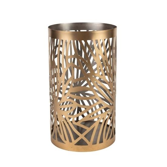 Palm Leaf Pillar Candleholder, India