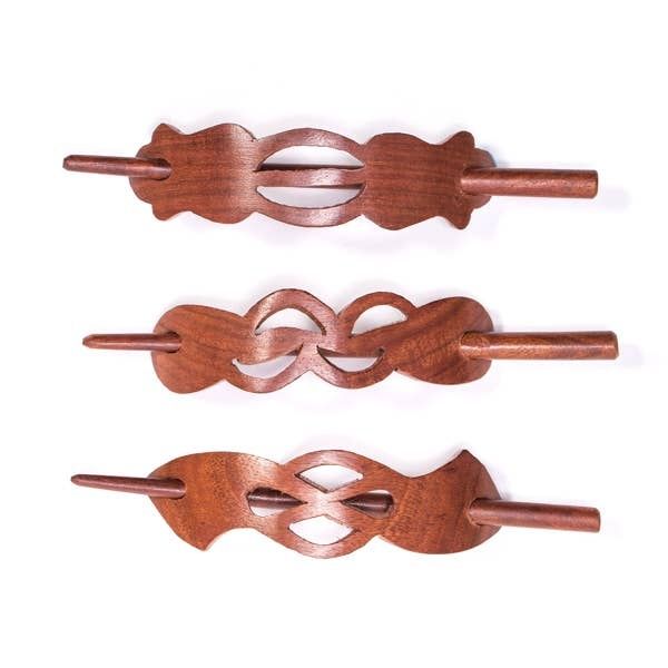 Sophia Woodcut Barrette, India