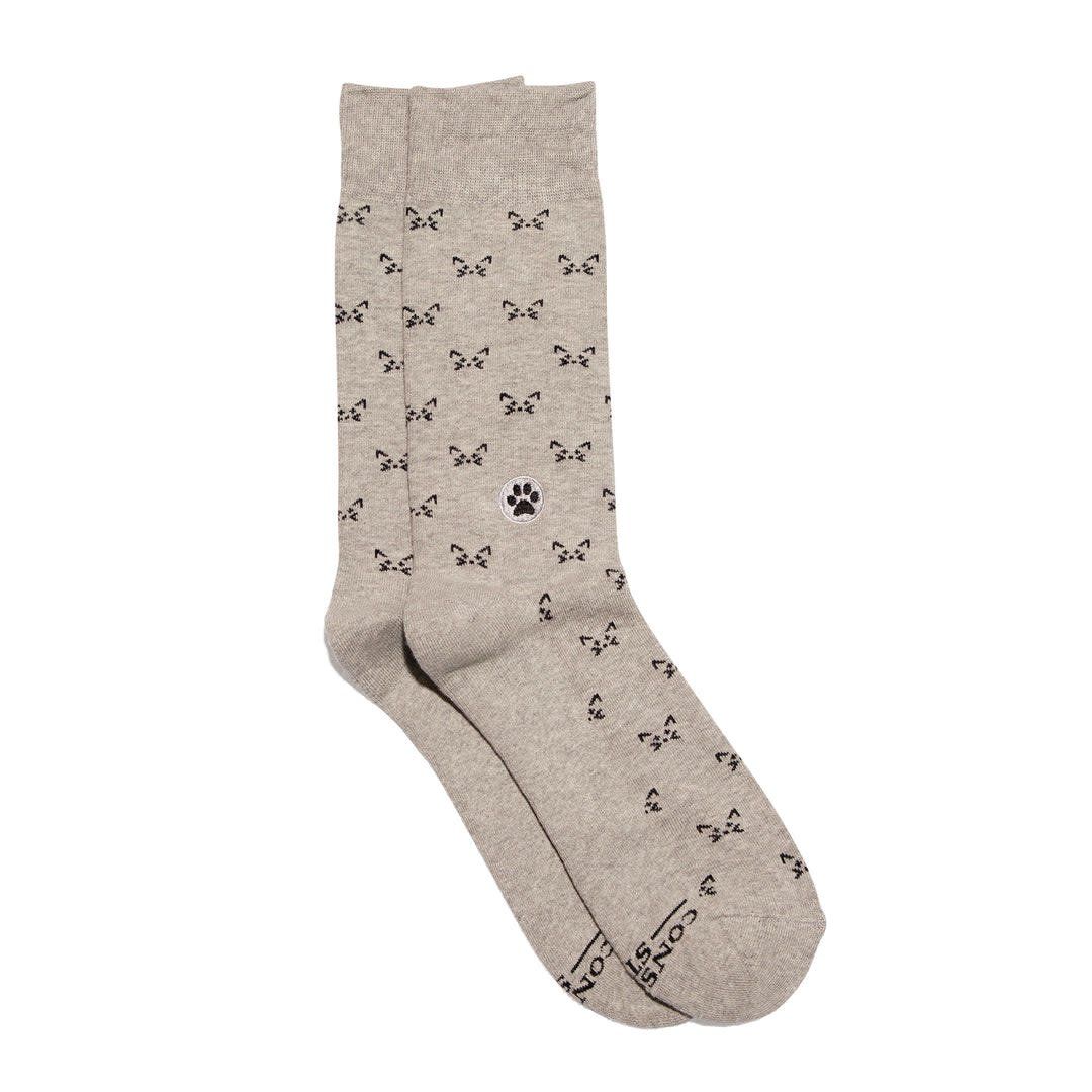 Conscious Step Socks that Save Cats Grey, Small