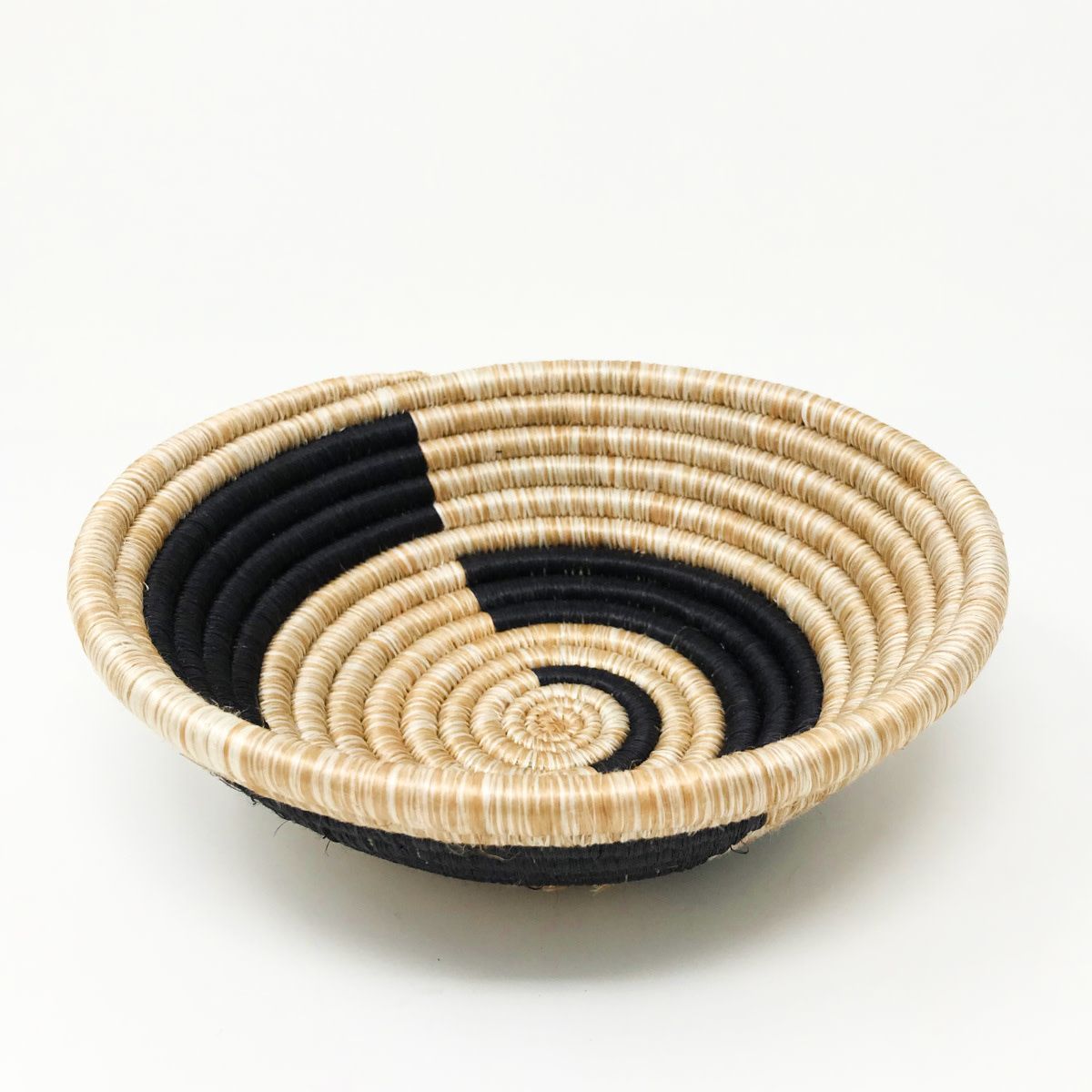 Macy White Modern Neutral Trio Tea Basket 7&quot;, Rwanda