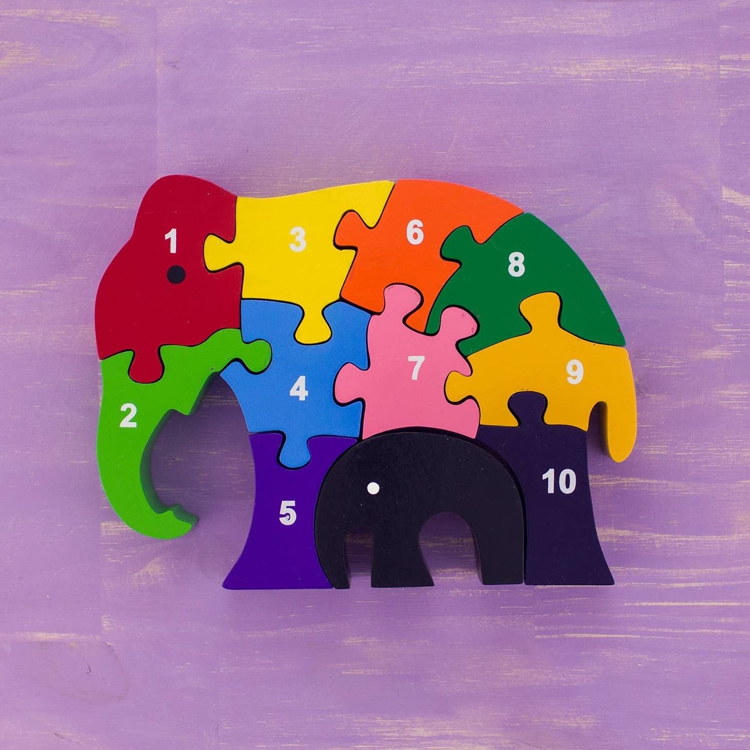 Wooden Puzzle Mama and Baby, Sri Lanka