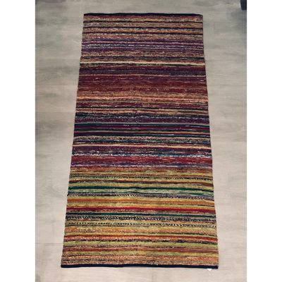 Recycled Sari Rug 4&#39;x6&#39;, Bangladesh