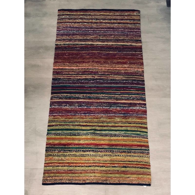 Recycled Sari Rug 4&#39;x6&#39;, Bangladesh