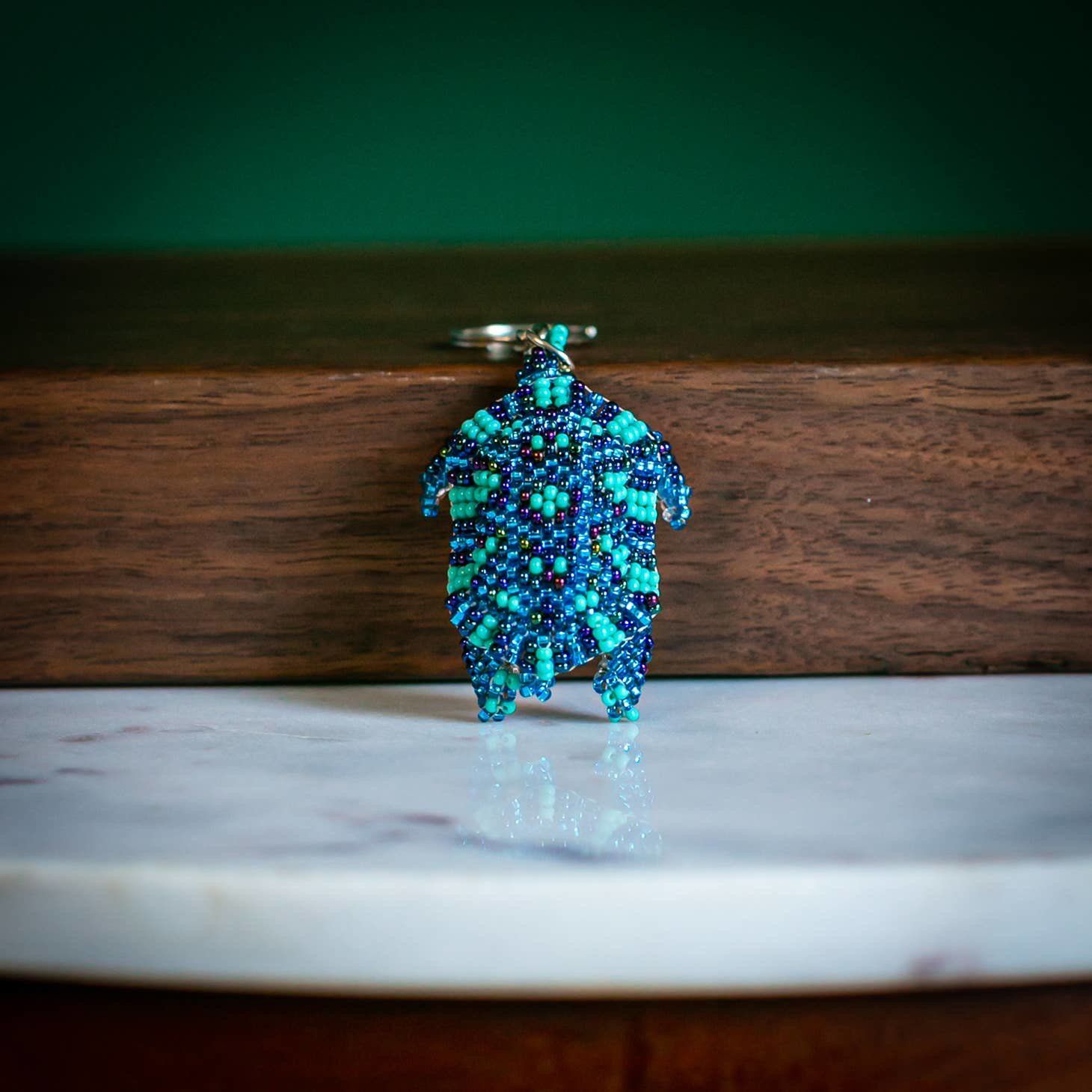 Assorted Turtle Beaded Keychains, Guatemala
