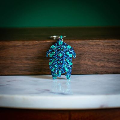 Assorted Turtle Beaded Keychains, Guatemala