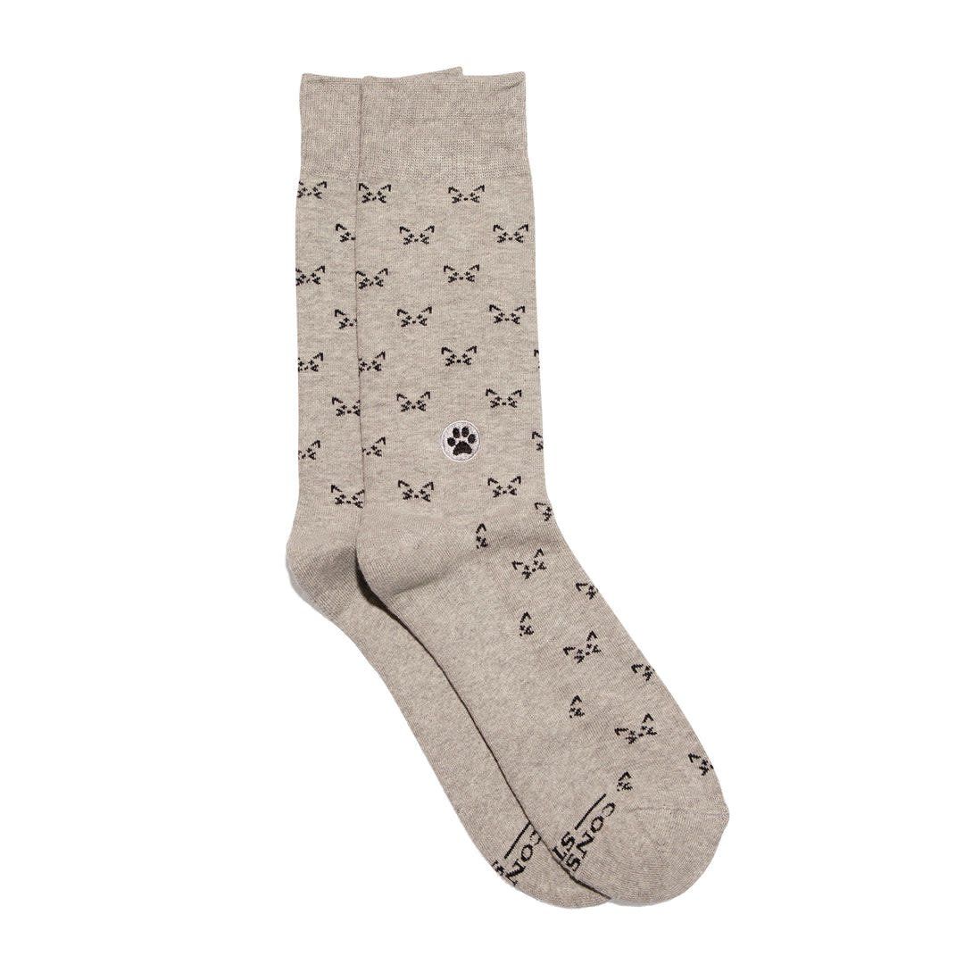 Conscious Step Socks That Save Cats Grey, Medium