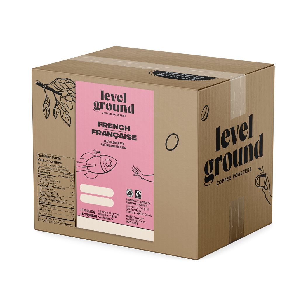 Coffee - Level Ground French Roast Ground - 5lb Box