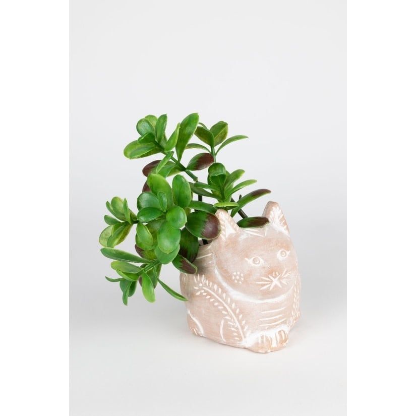 Petite Crouching Cat Planter, Bangladesh