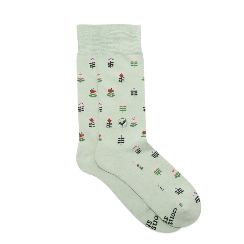 Conscious Step Socks that Plant Trees, w/ Flowers Small