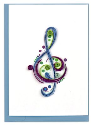 Treble Clef Quilling Card Mini, Vietnam