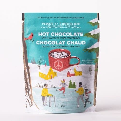 Hot Chocolate Dark  with  Marshmallows, Peace By Chocolate