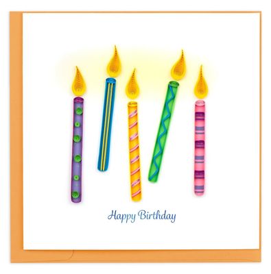 Birthday Candles Quilling Card, Vietnam