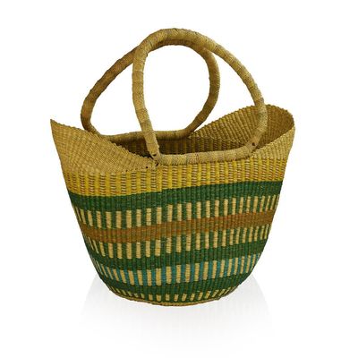 Savannah Earth Boat Accent Basket, Ghana