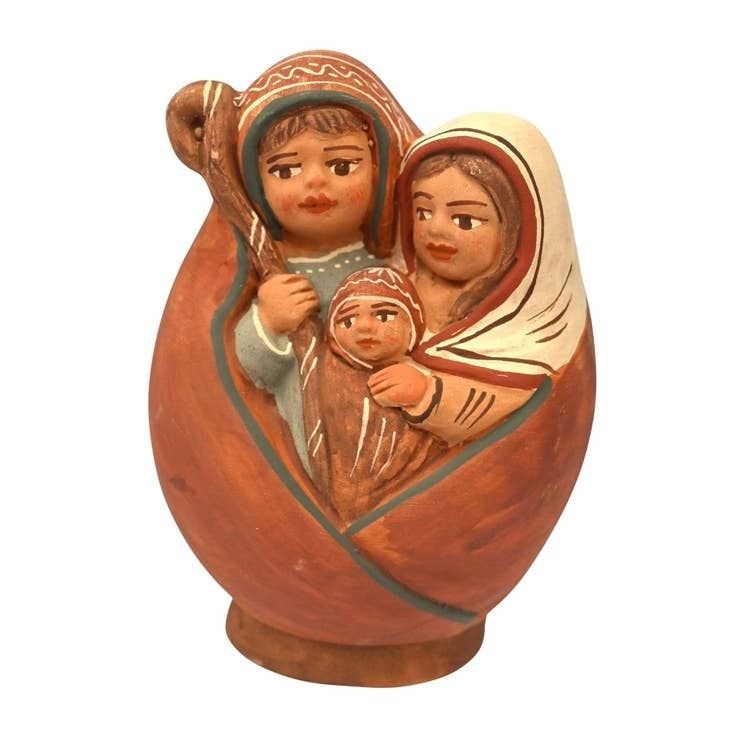 Holy Family Ceramic Nativity, Peru