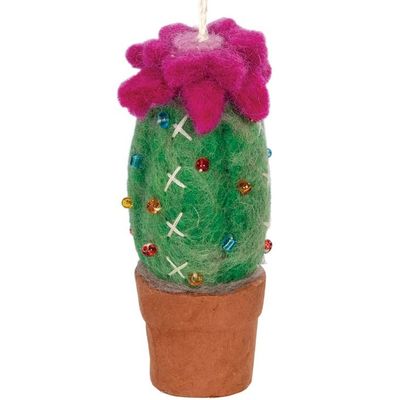 Beaded Torch Cactus Ornament, Nepal