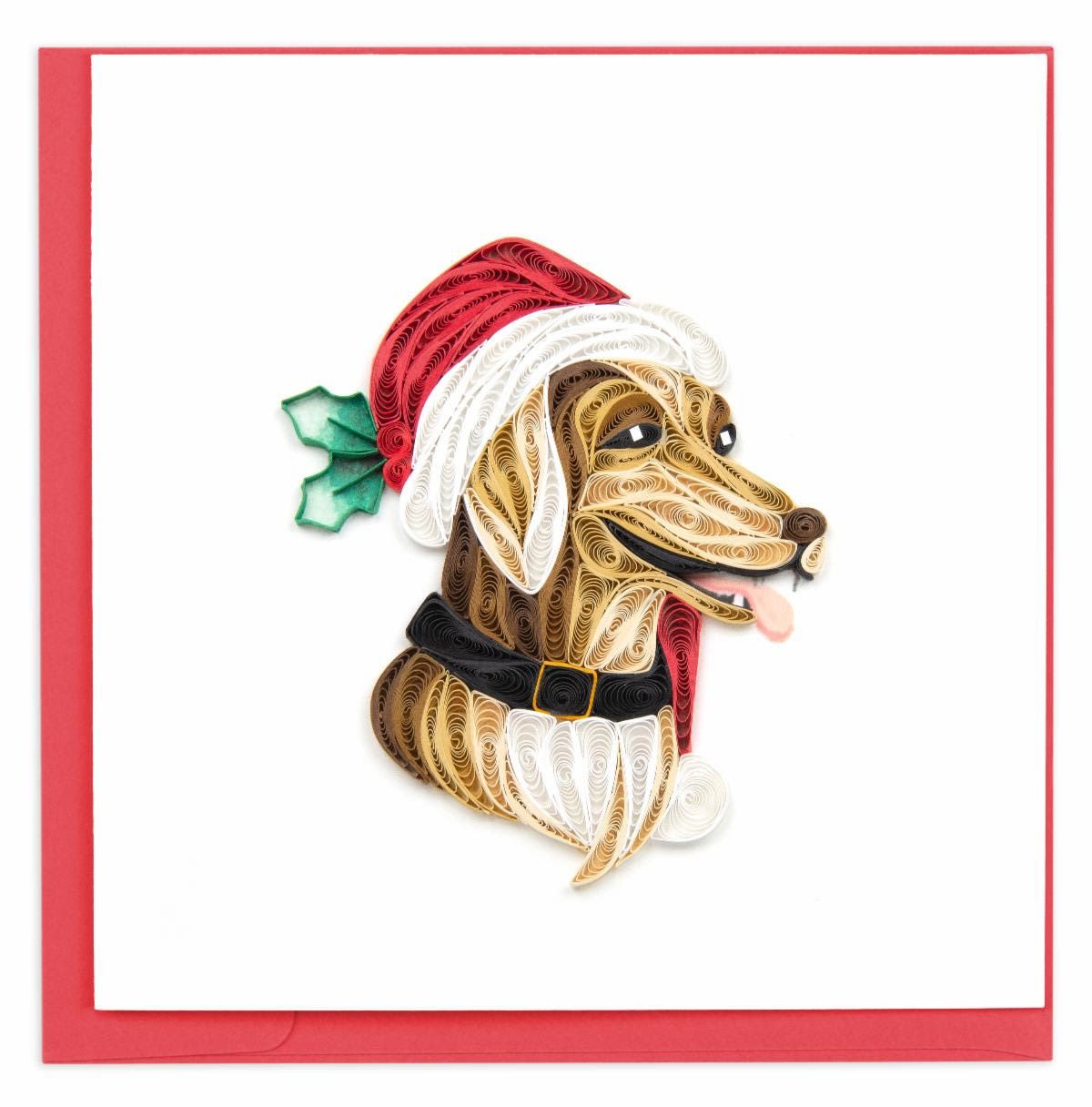 Holiday Dog Quilling Card, Vietnam