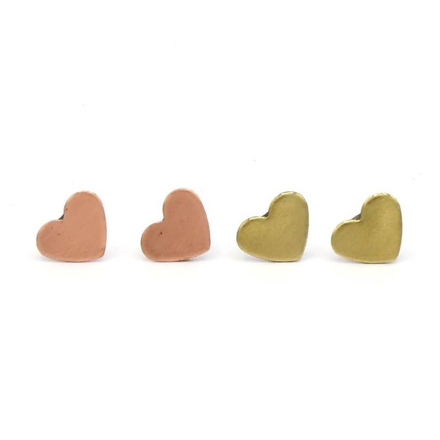 Heart Studs Brass, Chile