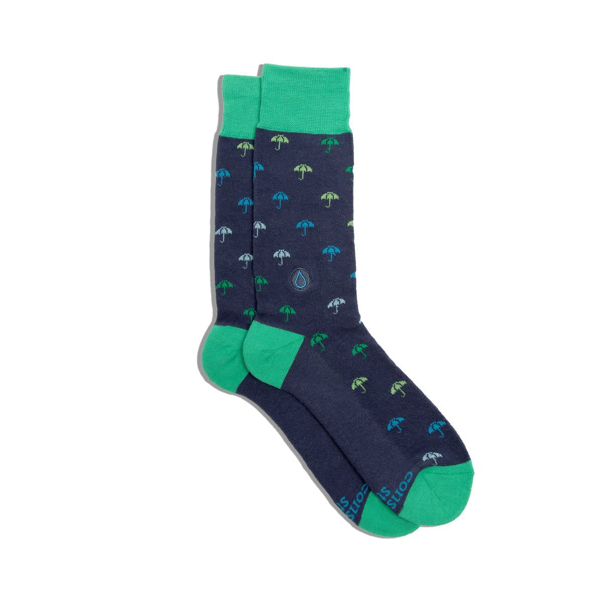 Conscious Step Socks that Give Water, Rainy Days, Small