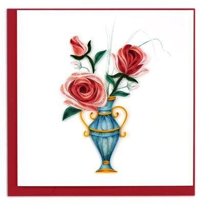 Victorian Rose Bouquet Quilling Card, Vietnam