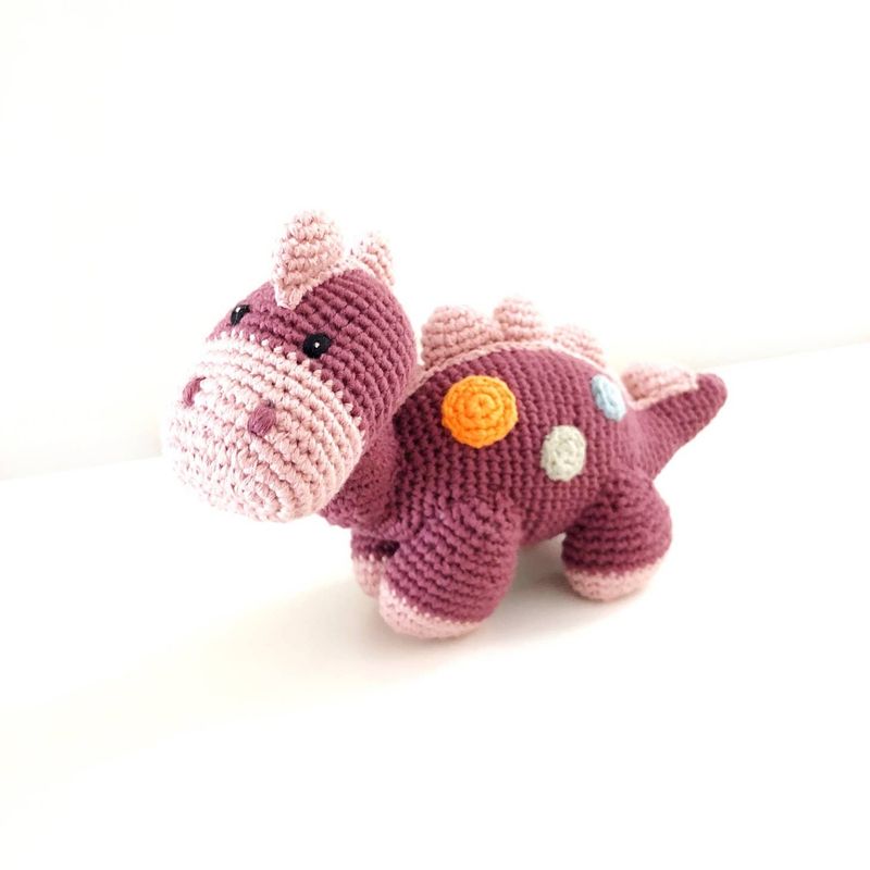Stegosaurus Plush Dino, Purple, Bangladesh