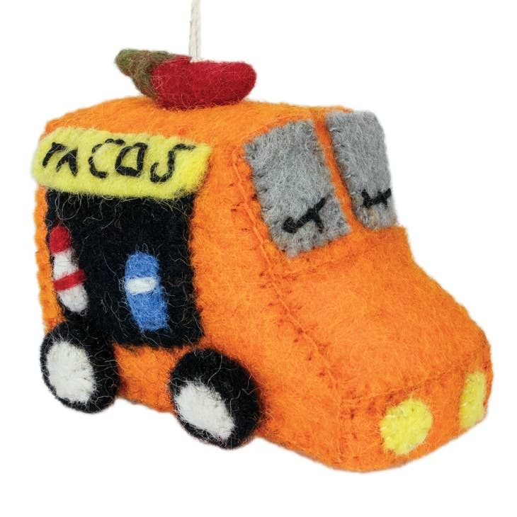 Taco Truck Felt Ornament, Nepal