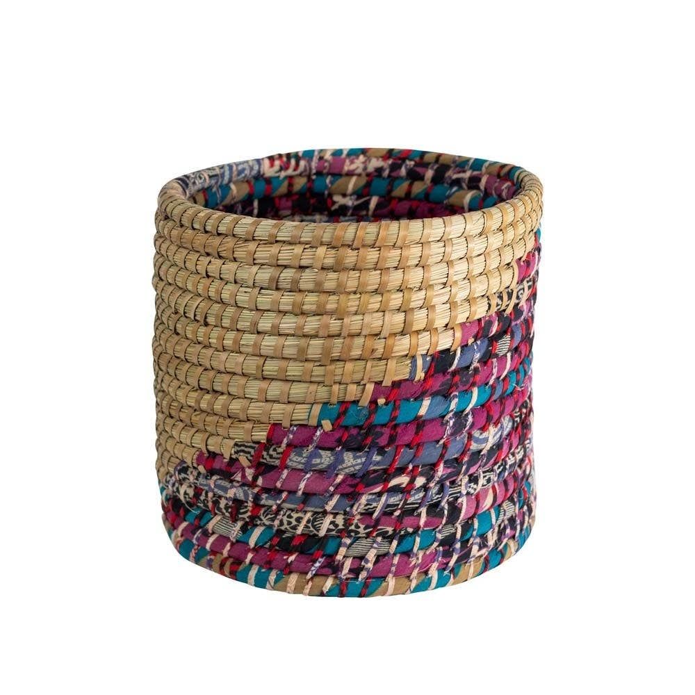 Kaleidoscope Basket 12&quot;, Bangladesh