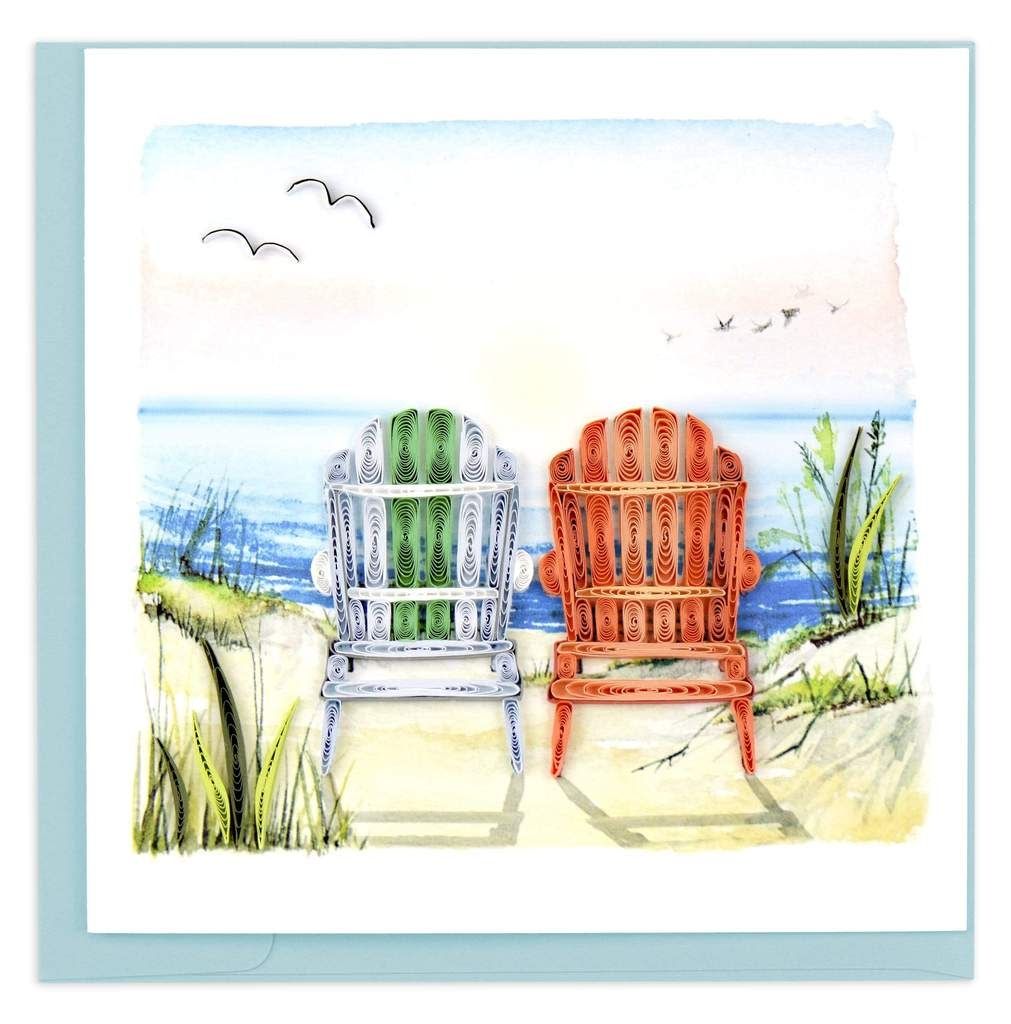 Beach Adirondack Chairs Quilling Card, Vietnam