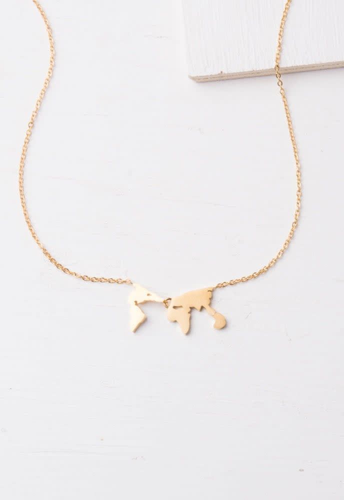Eliana Gold World Necklace, China
