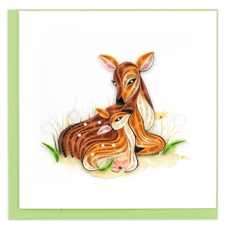 Doe and Fawn Quilling Card, Vietnam