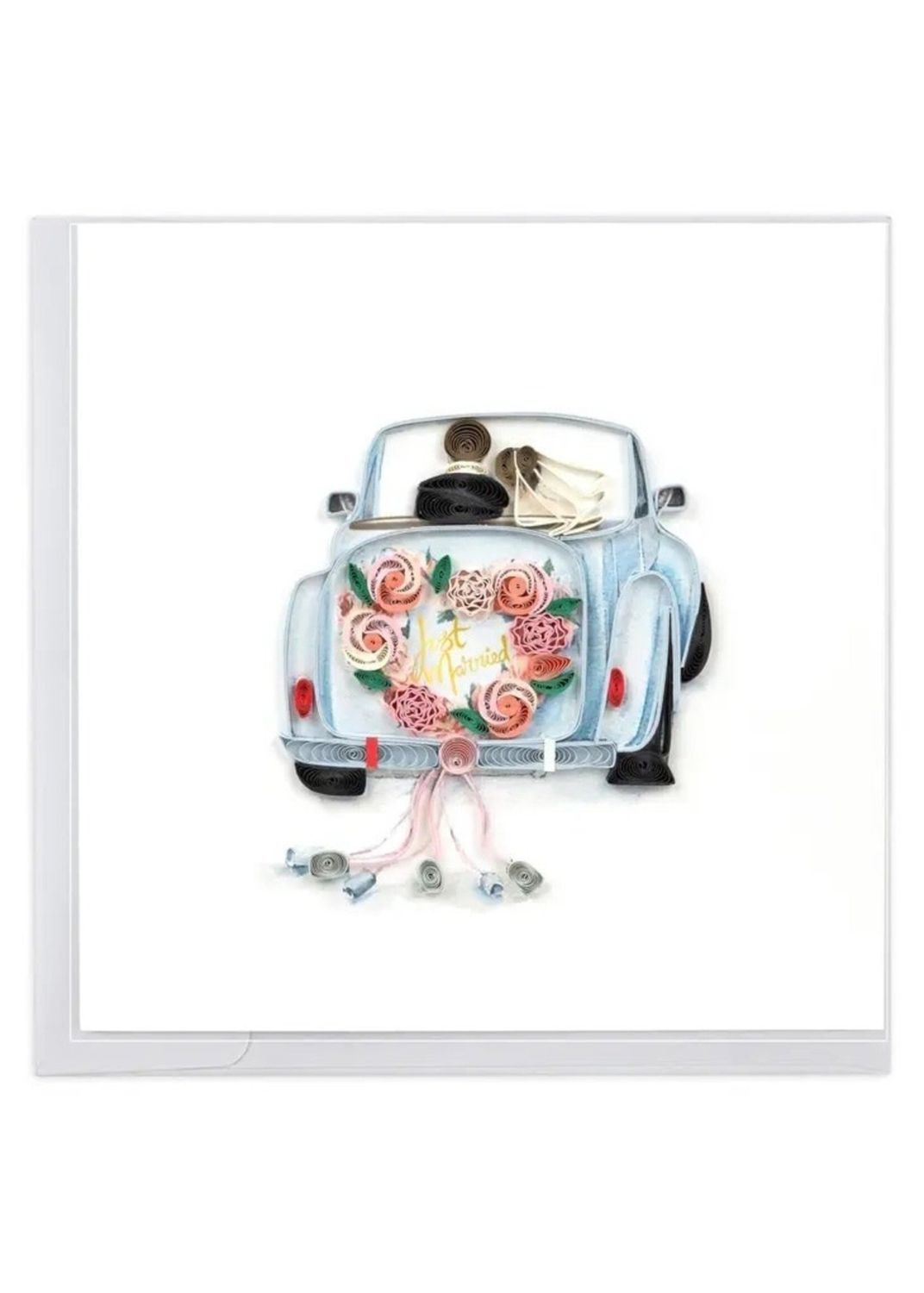 Just Married Car Quilling Card, Vietnam