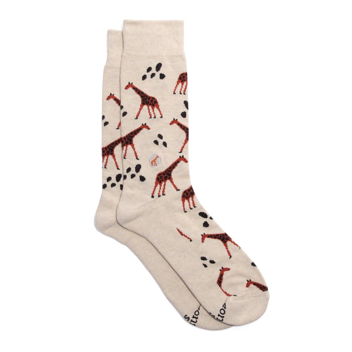 Conscious Step Socks that Protect Giraffes, Medium