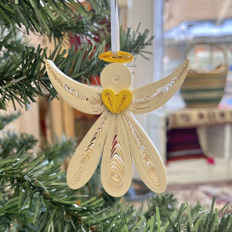 Angel Quilled Paper Ornament, Vietnam