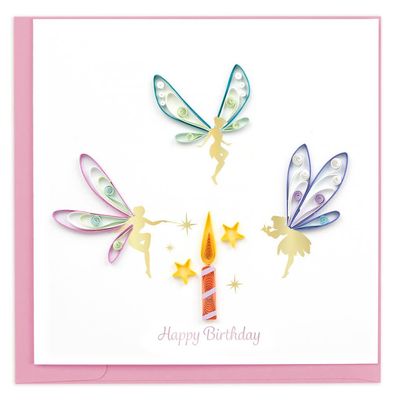 Birthday Fairies Quilling Card, Vietnam