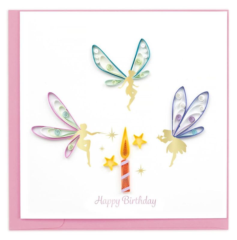 Birthday Fairies Quilling Card, Vietnam