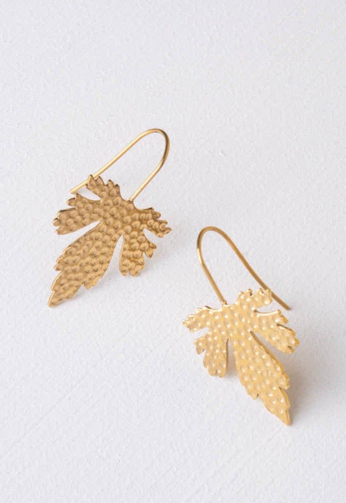 New Leaf Maple Earrings, China