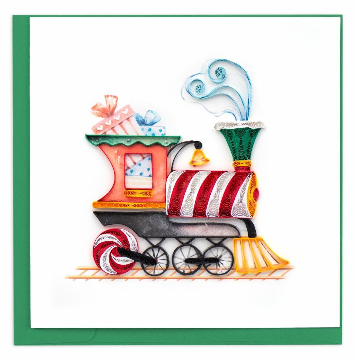 Christmas Train Quilling Card, Vietnam