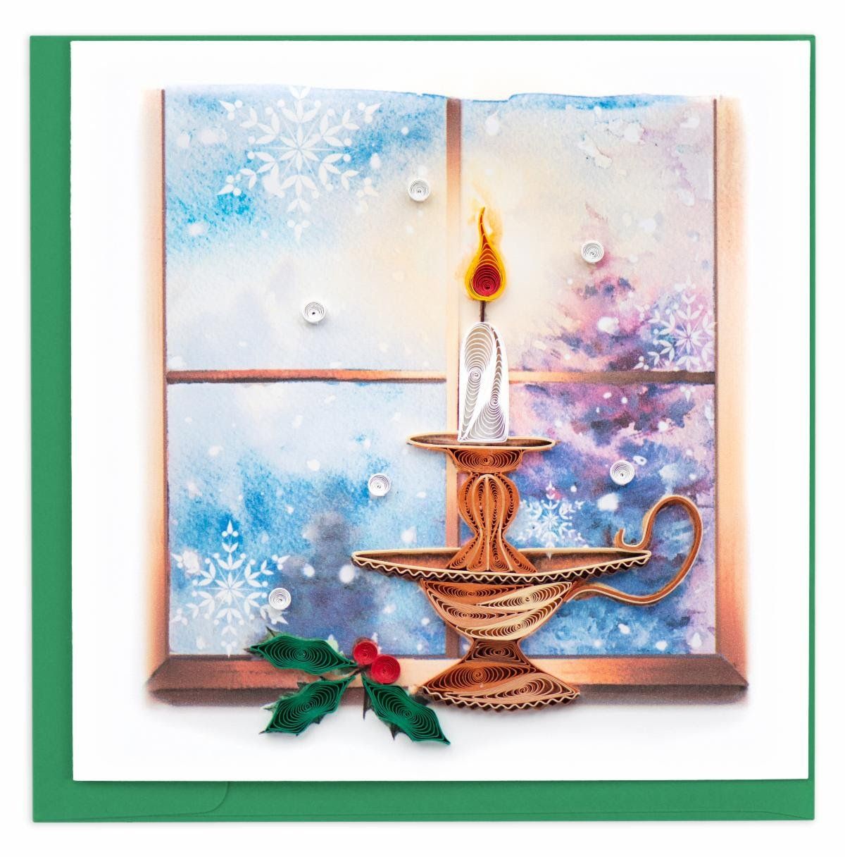 Christmas Candle Quilling Card, Vietnam