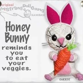 Honey Bunny with Carrot Keychain, Thailand