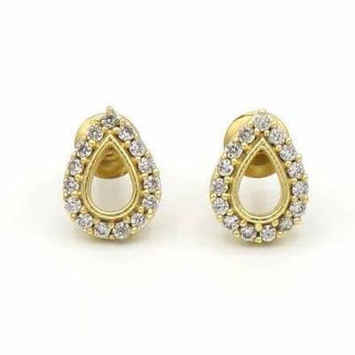 Sparkle Teardrop Studs, India