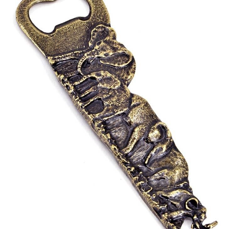 Elephant Parade Brass Bottle Opener, South Africa