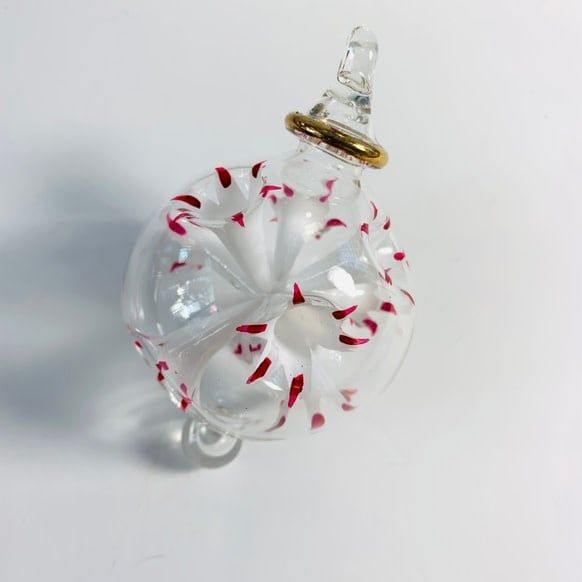 Blown Glass Small Ornament - Blossoms Red, Egypt