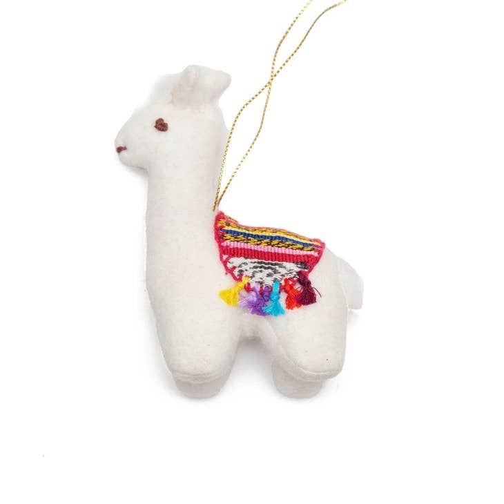 Felt Llama Ornament, Guatemala