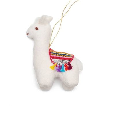 Felt Llama Ornament, Guatemala