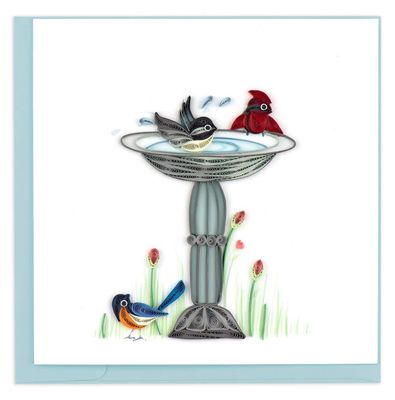 Bird Bath Quilling Card, Vietnam