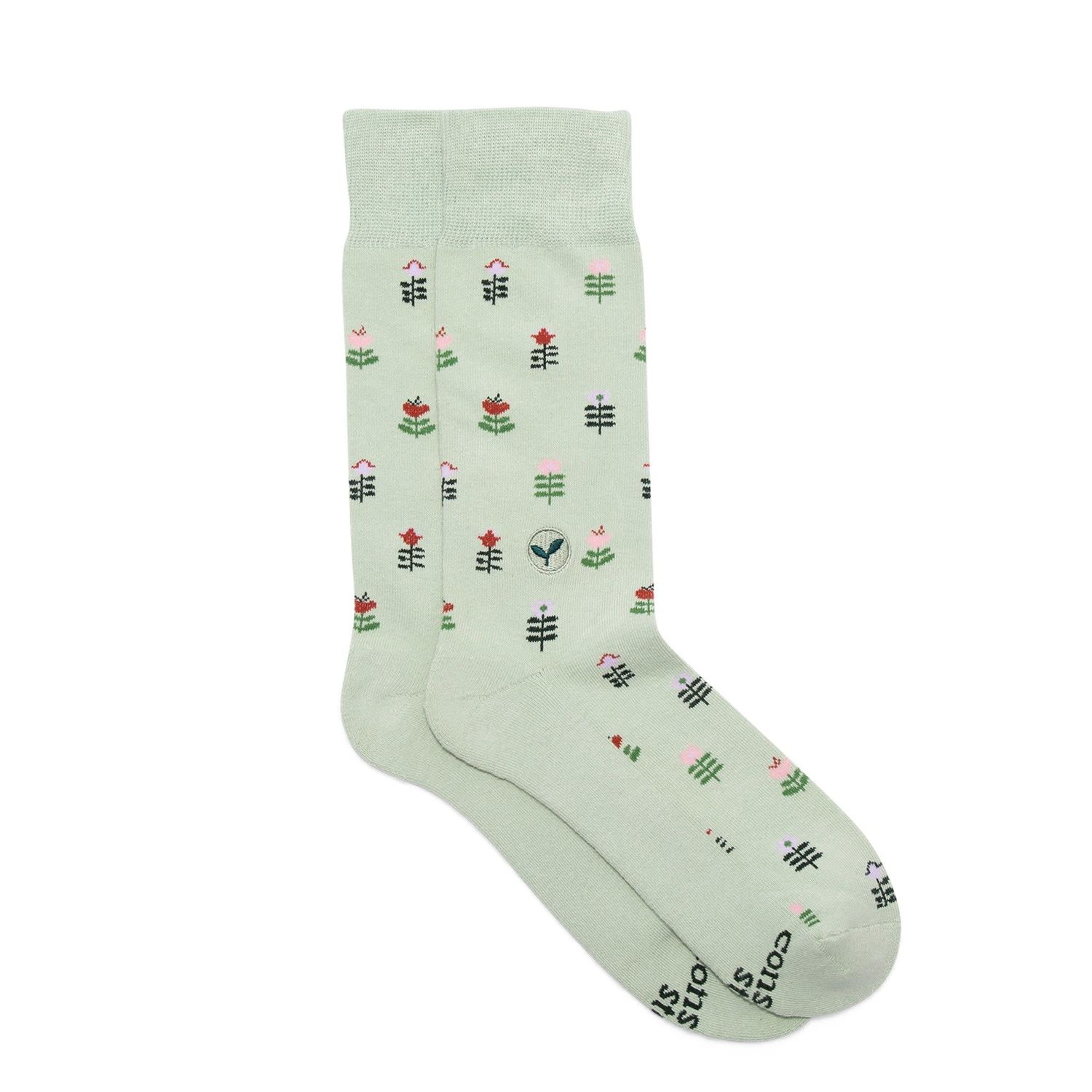 Conscious Step Socks That Plant Trees, w/ Flowers Medium