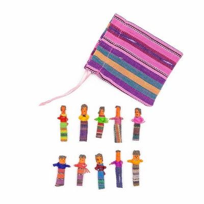 Small Worry Dolls Set Of 3, Guatemala