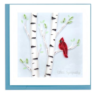 Cardinal Sympathy Quilling Card, Vietnam