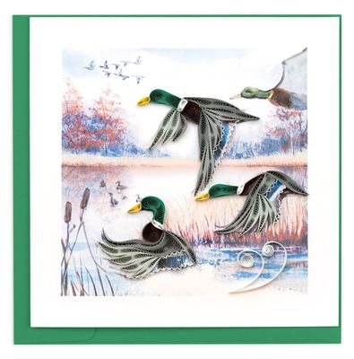 Duck Migration Quilling Card, Vietnam