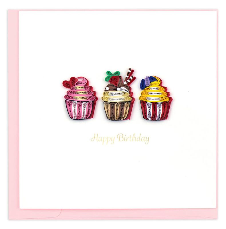 Birthday Cupcakes Quilling Card, Vietnam