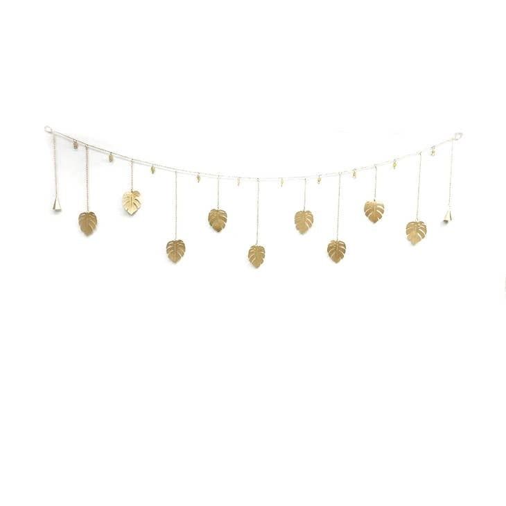 Golden Monstera Garland, India